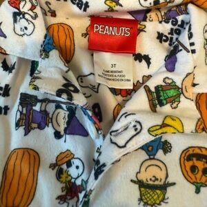 Peanuts Halloween Pajama Set with Colorful Characters